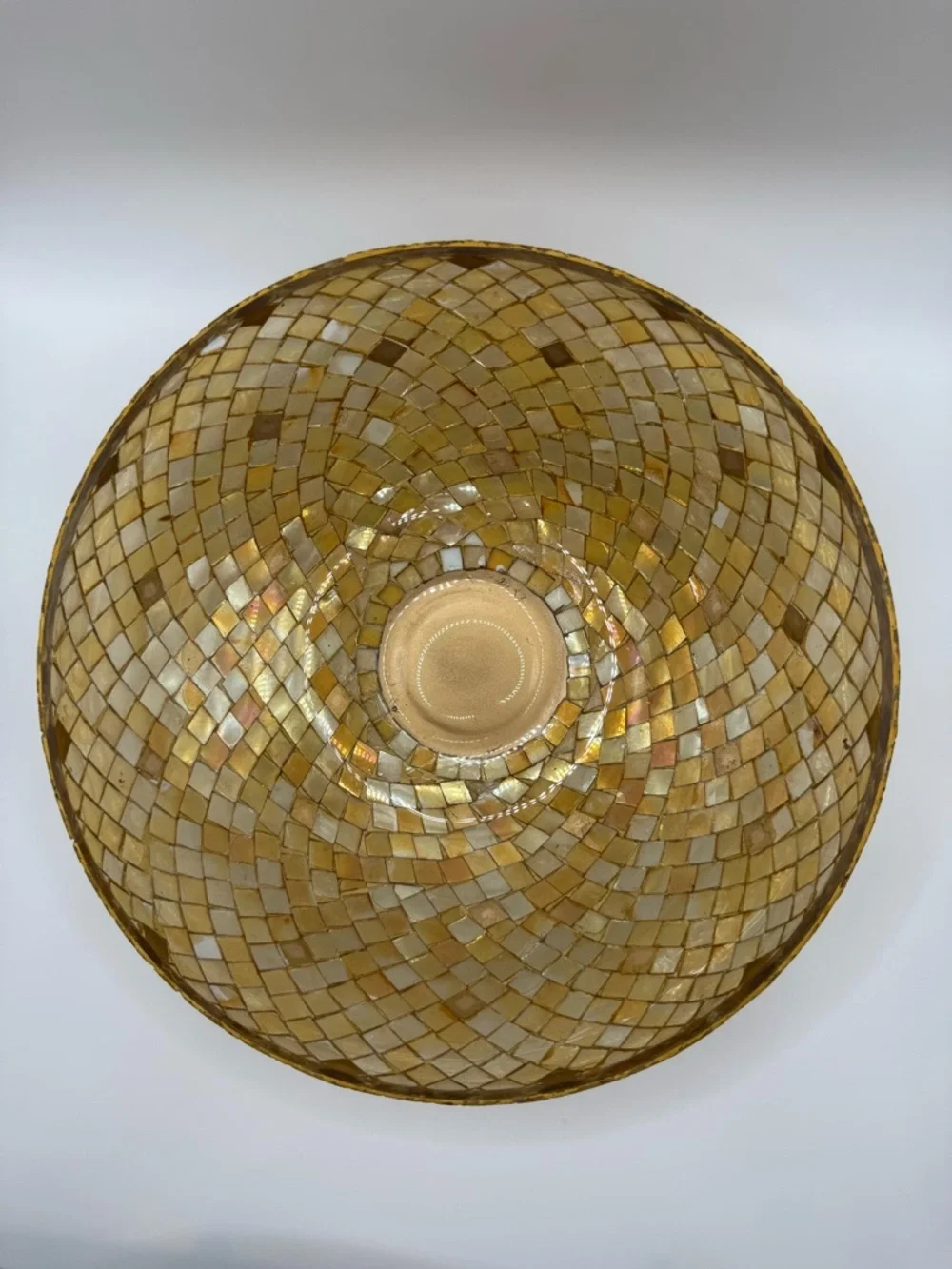 Pier 1 Mother-of-Pearl Mosaic Decorative Bowl